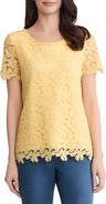 Jones New York Floral Lace Top