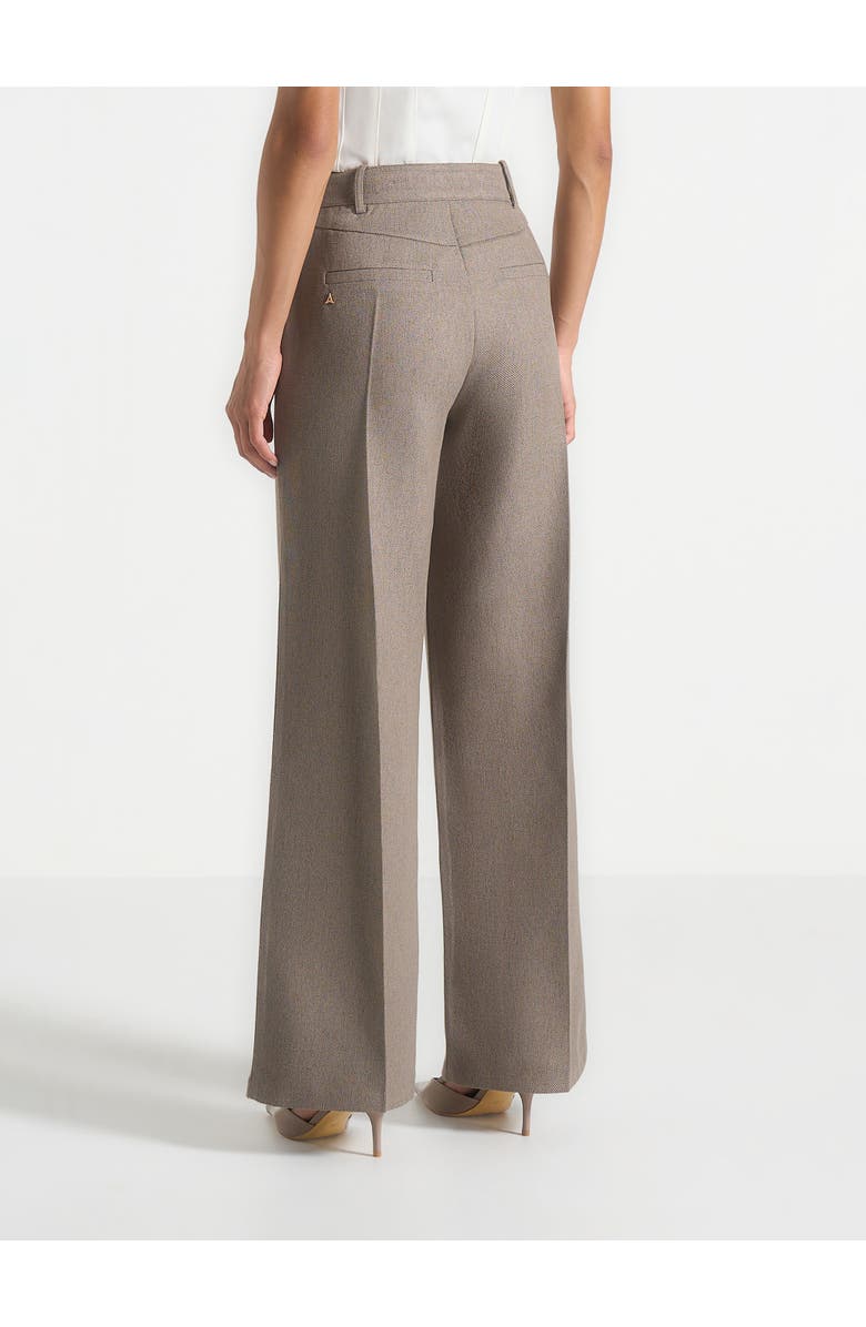 Manière De Voir Beryl Draped Wrap Trousers With Hardware, Alternate, color, Taupe