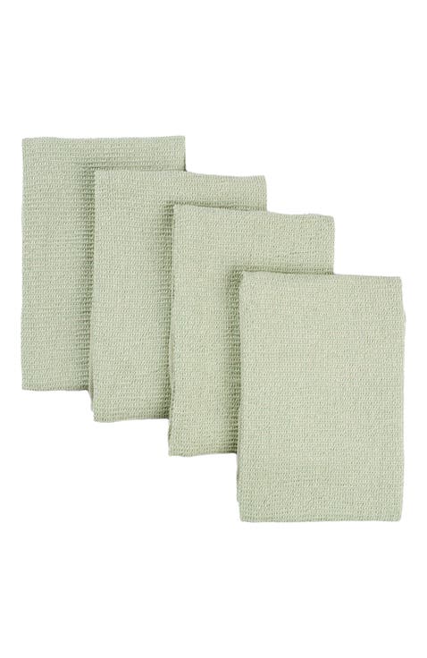 Kitchen Towels - Cotton Waffle Weave Set - Set of 4