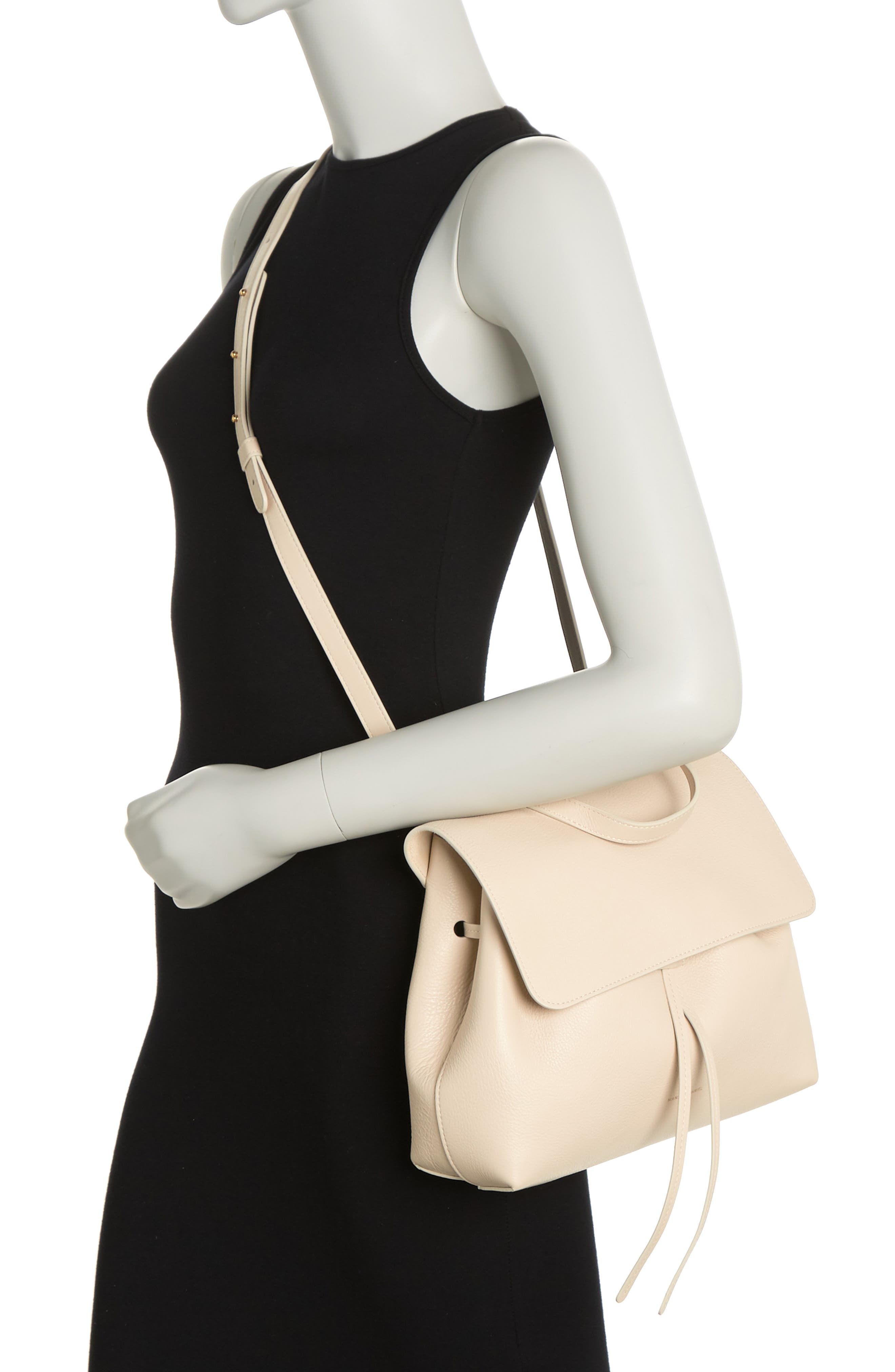 Mansur Gavriel Soft Lady Leather Bag, Alternate, color, Latte Macchiato