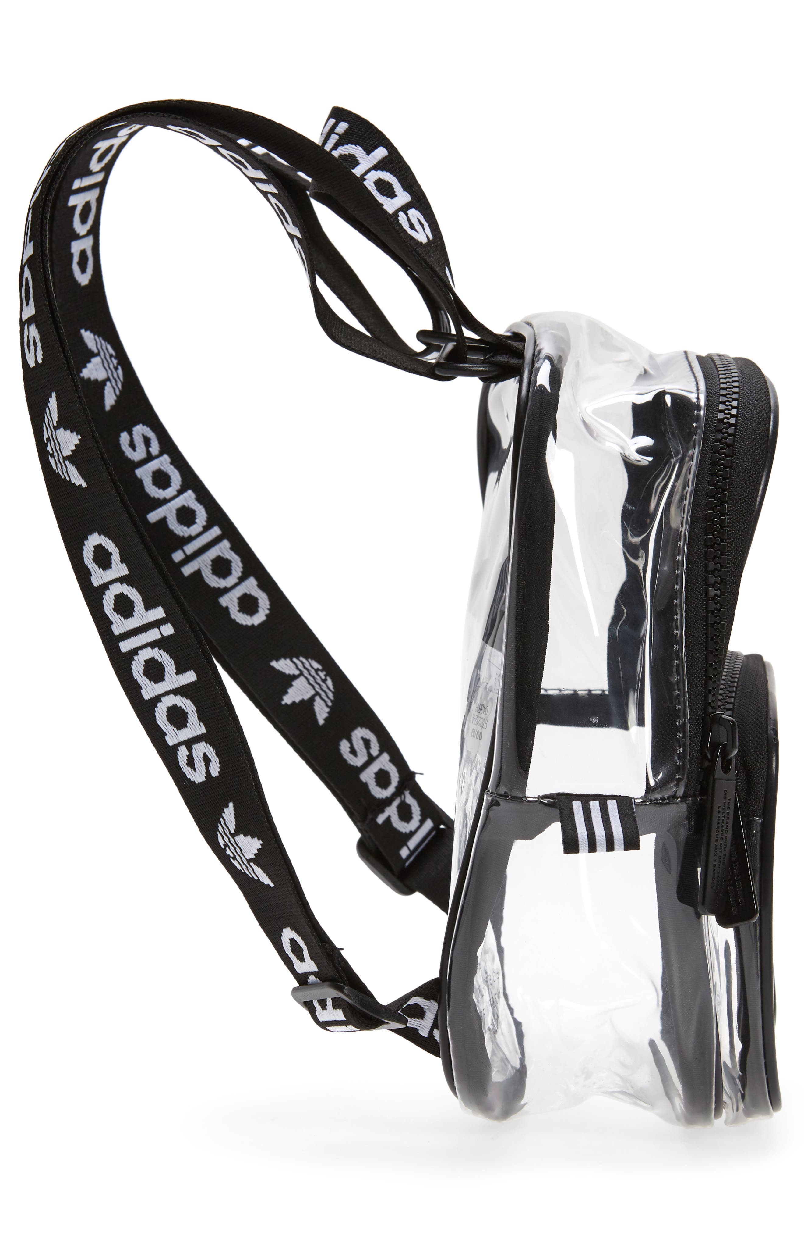 adidas Originals Mini Clear Backpack, Alternate, color, 