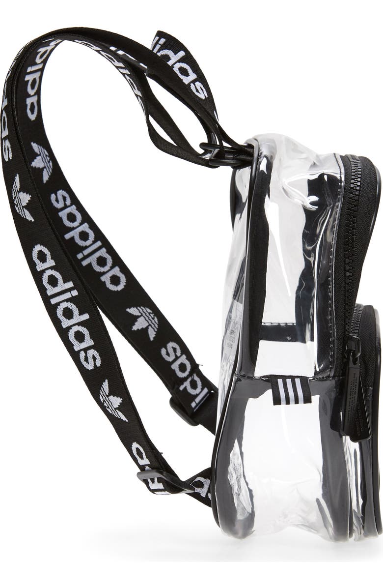 adidas Originals Mini Clear Backpack, Alternate, color,