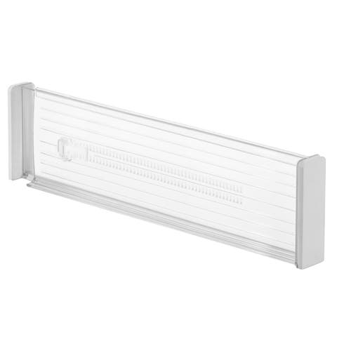 Plastic Adjustable Deep Drawer Dividers - Set of 2 - Clear