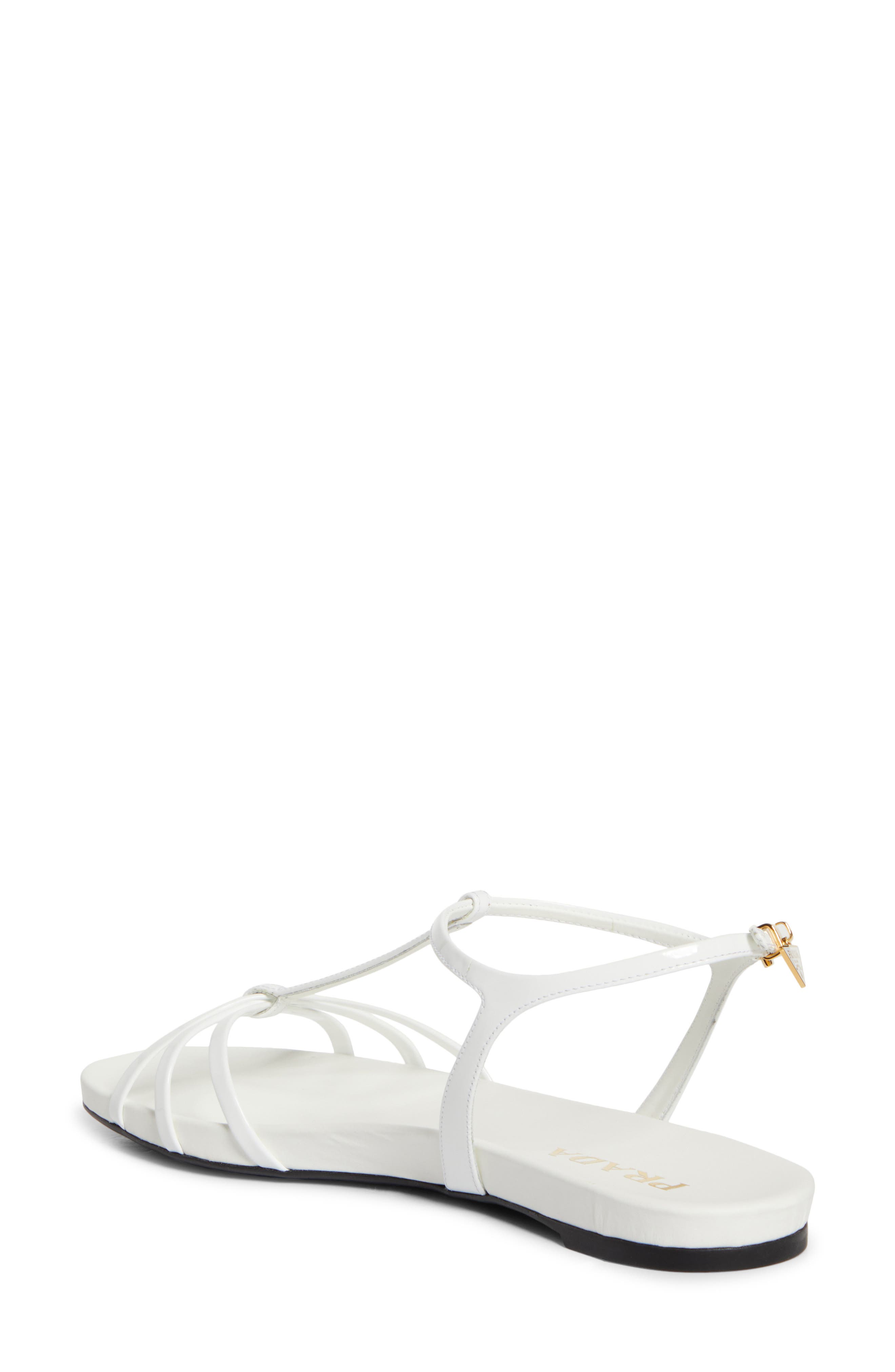 Cage Strap Sandal, Alternate, color, WHITE