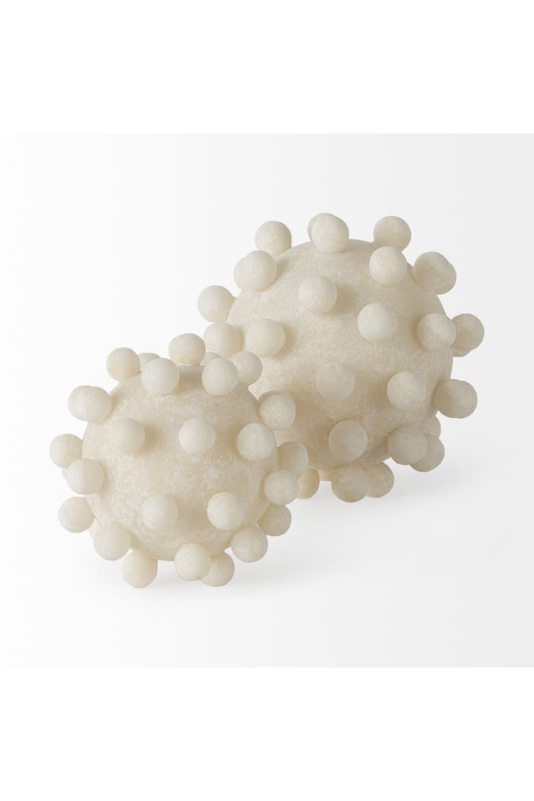 Malo Resin Sphere Decorative Object, Alternate, color, Beige
