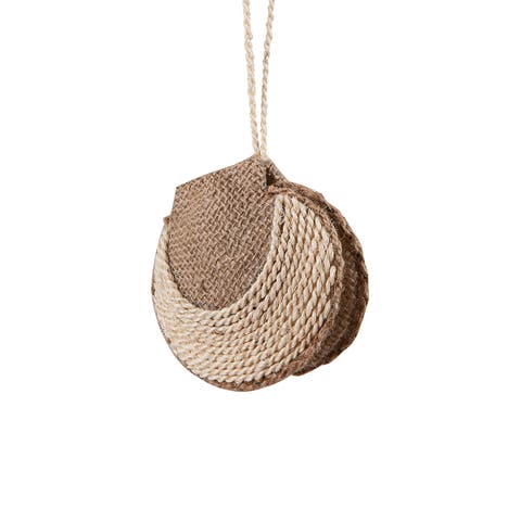 Natural Rope Clam Christmas Xmas Ornament