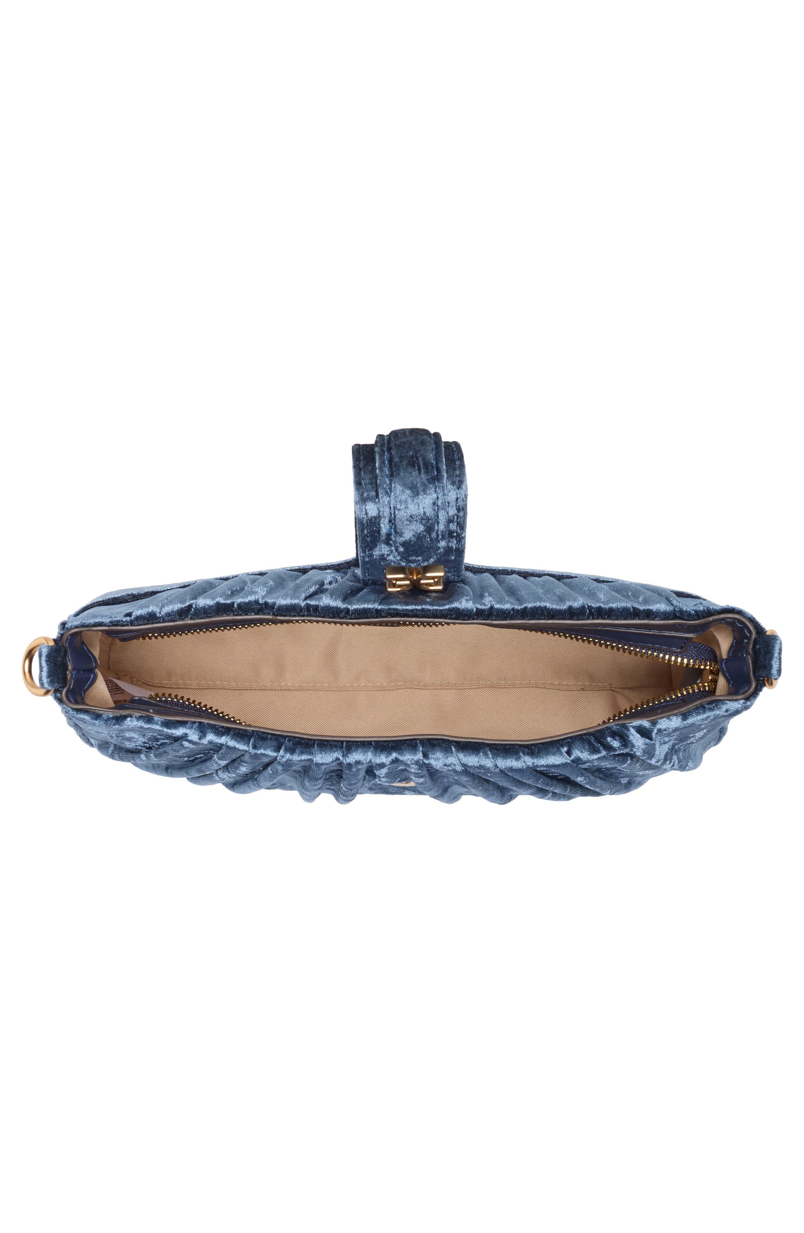 Sam Edelman Ellie Pleated Clutch, Alternate, color, Navy