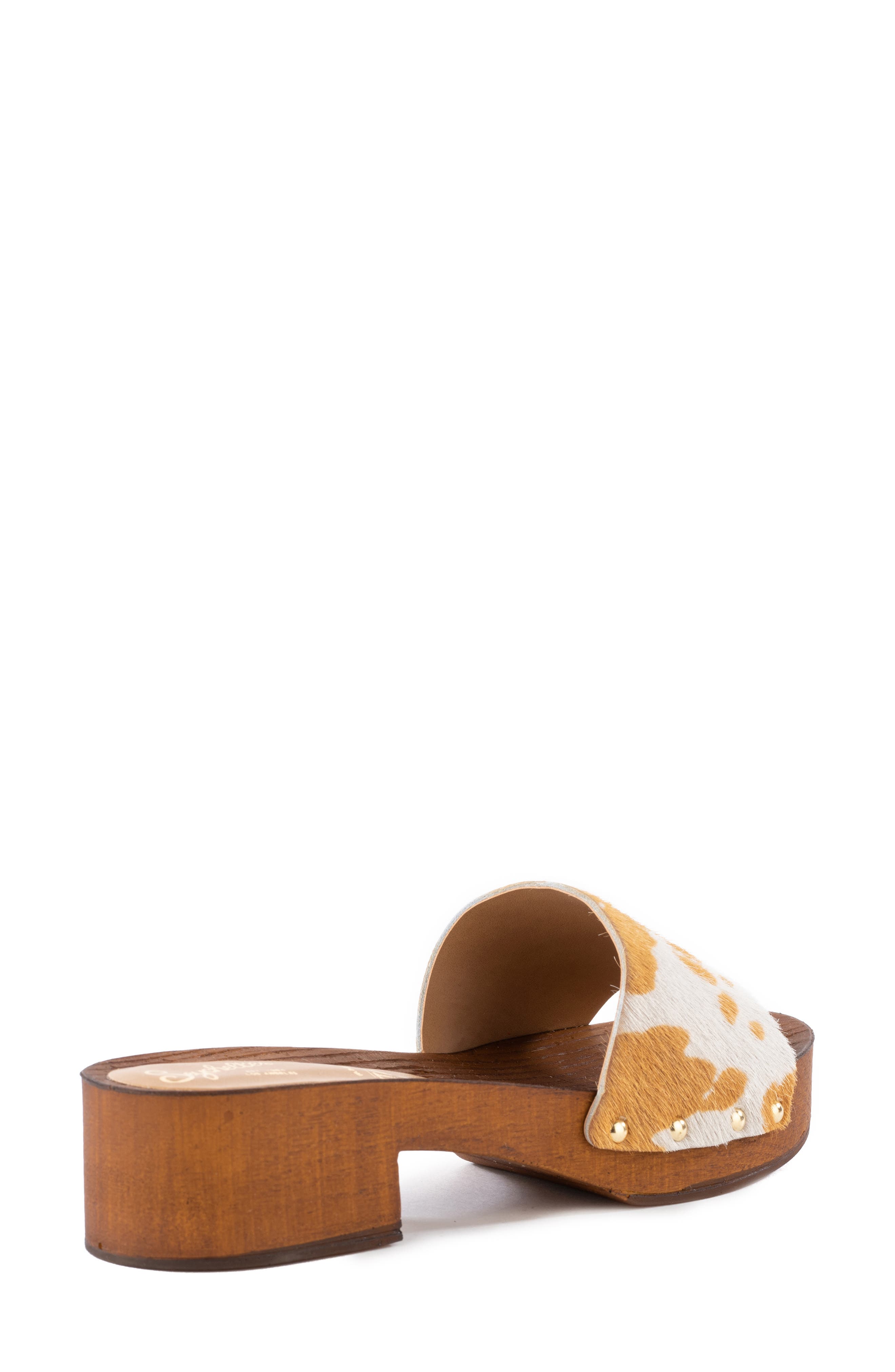 Good Spirits Slide Sandal, Alternate, color, TAN COW PRINT PONY