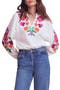 selected Placement Floral Embroidery