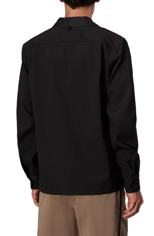 Rag & Bone Black Hyde Striped Overshirt