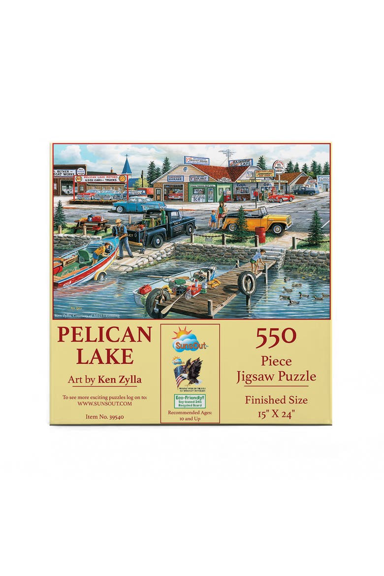 Pelican Lake 550 piece Jigsaw Puzzle for Adults, Alternate, color, Multicolor
