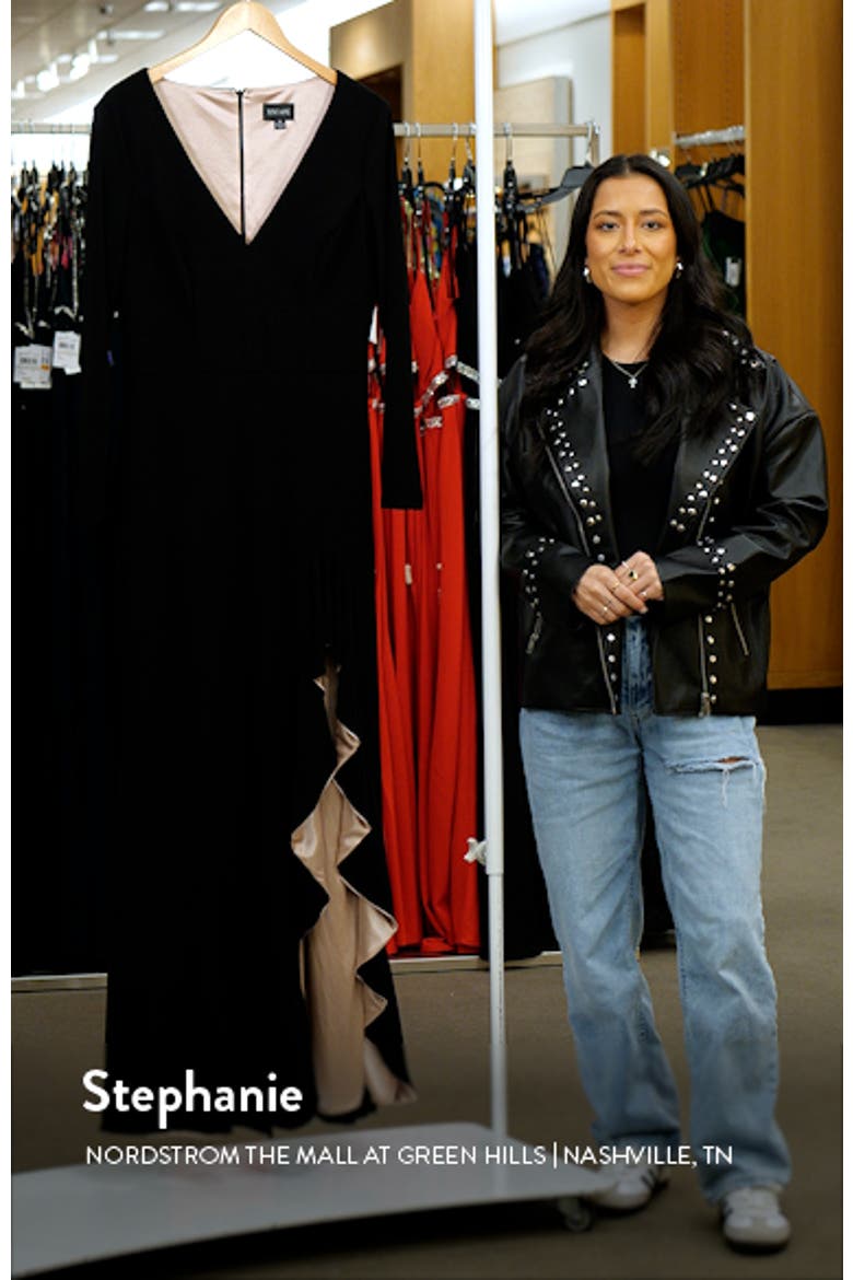 V-Neck Long Sleeve Gown video