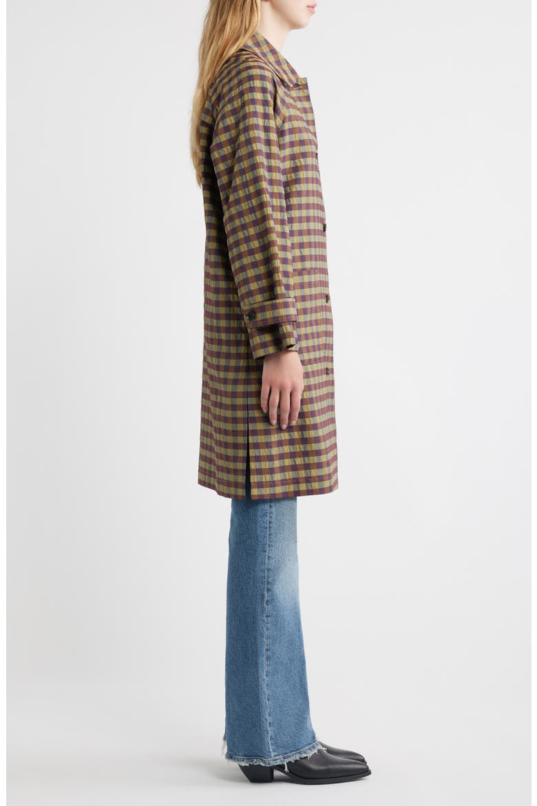 Mattie Checked Topper Coat, Alternate, color, TAPENADE CHECK