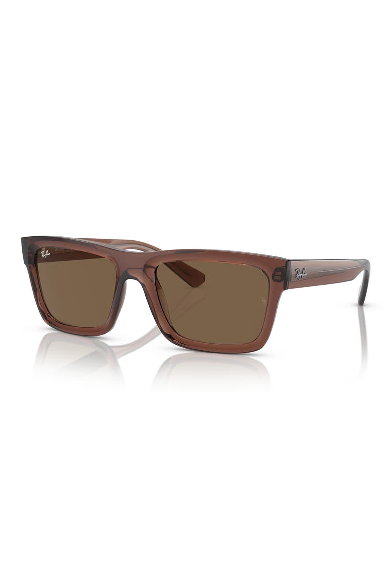 Warren 57mm Rectangular Sunglasses, Alternate, color, TRANSPAREN