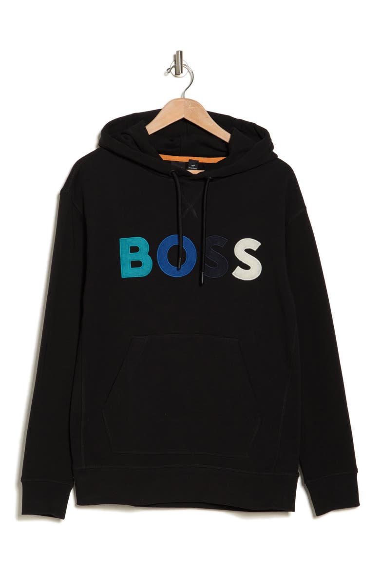 We Color Fleece Pullover Hoodie, Alternate, color, BLACK