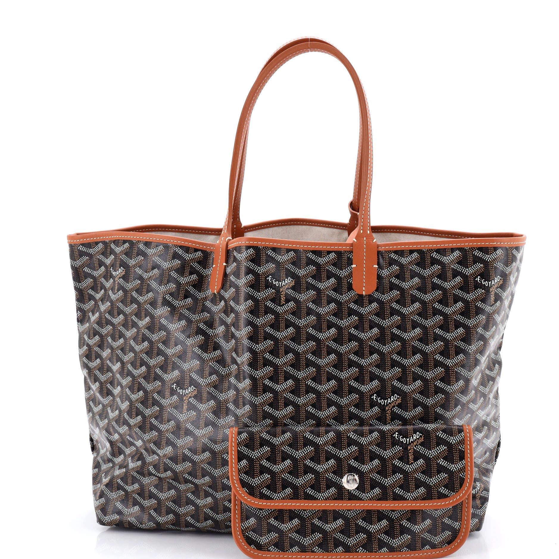 Pre-Owned Goyard Saint Louis Tote Coated Canvas PM, Alternate, color, 