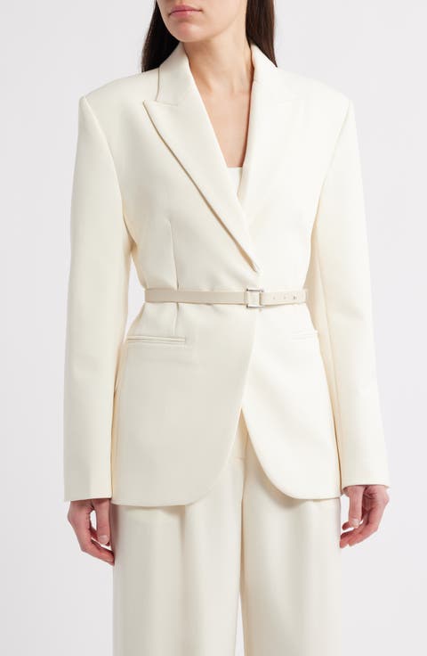 アウターその他 ASPESI Woman Blazer Ivory 0923C328 01042 Women's Jackets and Blazers – ASPESI
