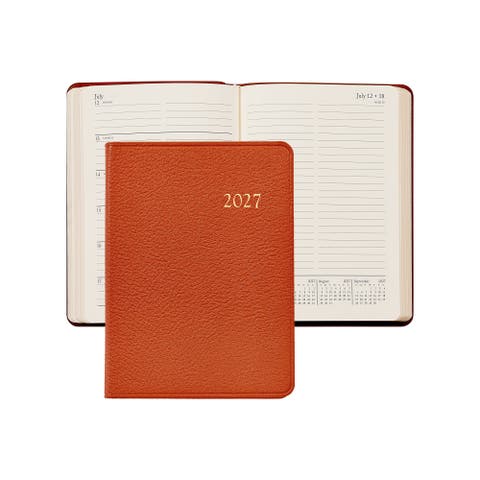 2027 Leather Weekly Notebook