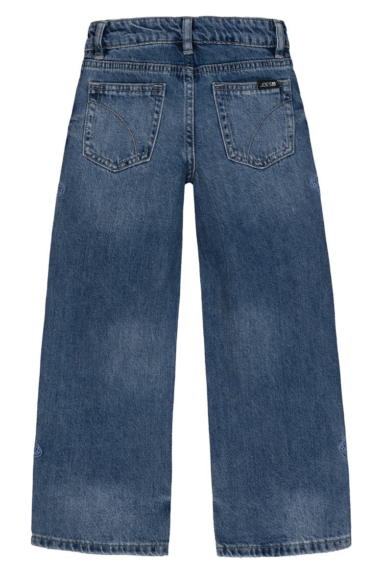 Kids' Mia Butterfly High Waist Wide Leg Jeans, Alternate, color, MEDIUM WASH