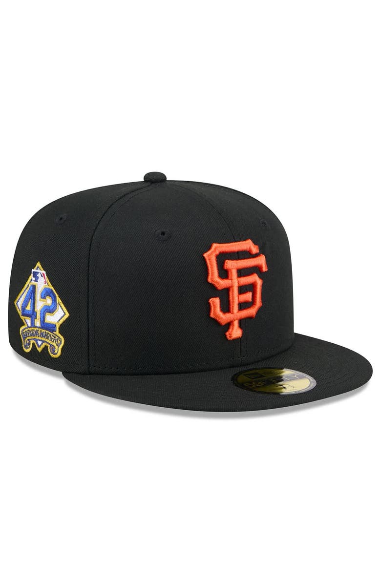 New Era Men's New Era  Black San Francisco Giants 2025 Jackie Robinson Day 59FIFTY Fitted Hat, Main, color, 