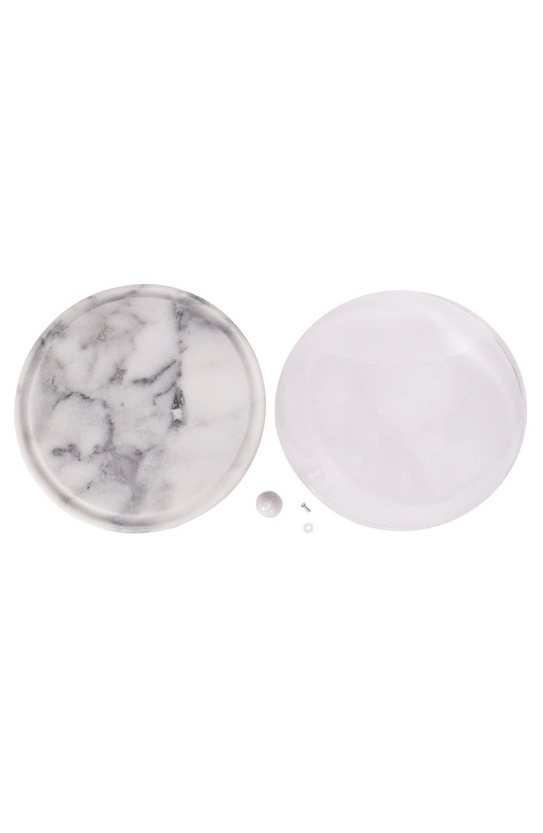 Artifacts Trading Company<sup>™</sup> Artifacts Trading Company Marble Plate with Acrylic Dome, Alternate, color, White Matte