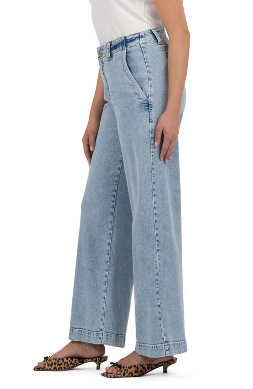 Kut From The Kloth Jean High Waist Wide Leg Trouser Jeans In Blue