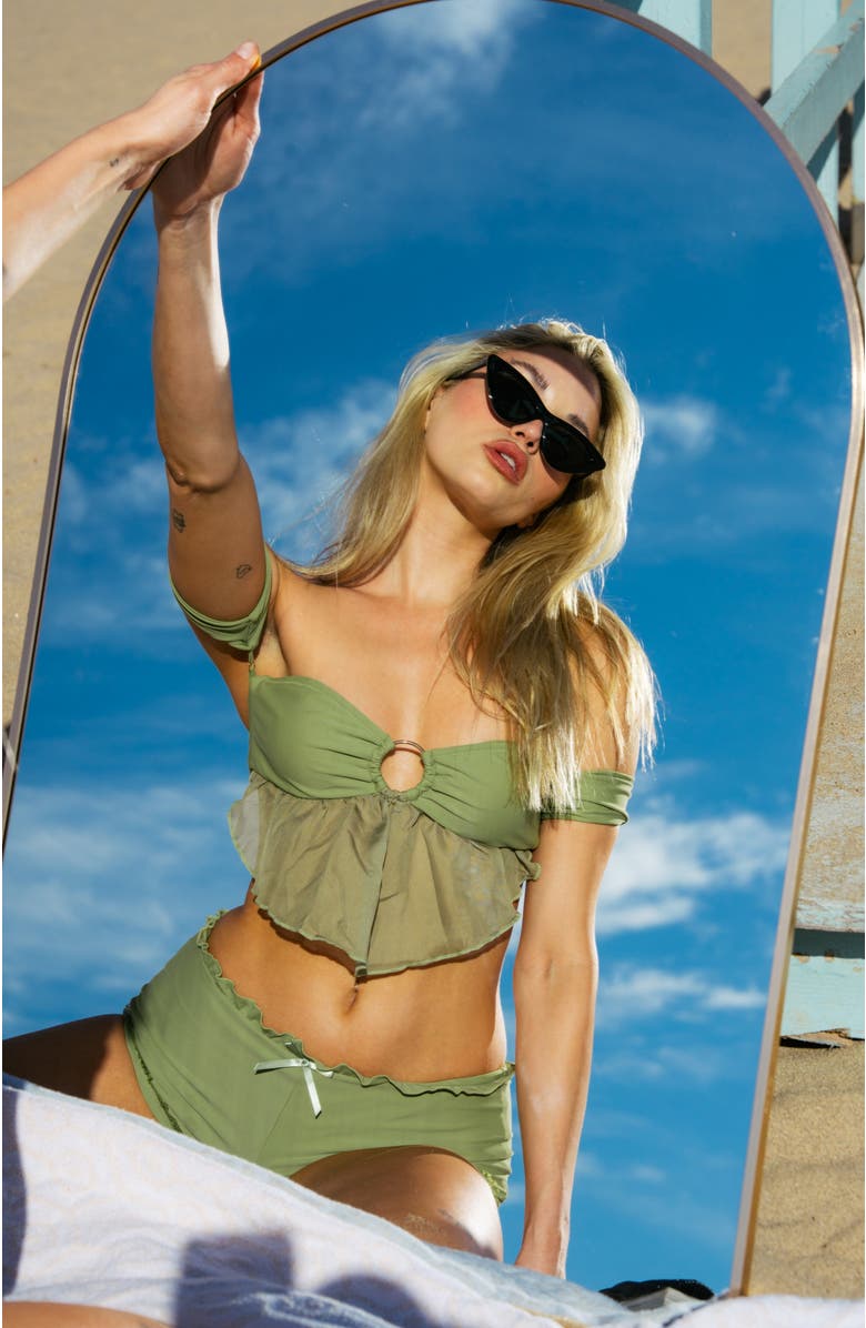 Ivy Swimwear Camilla Bikini Bottom, Alternate, color, Green