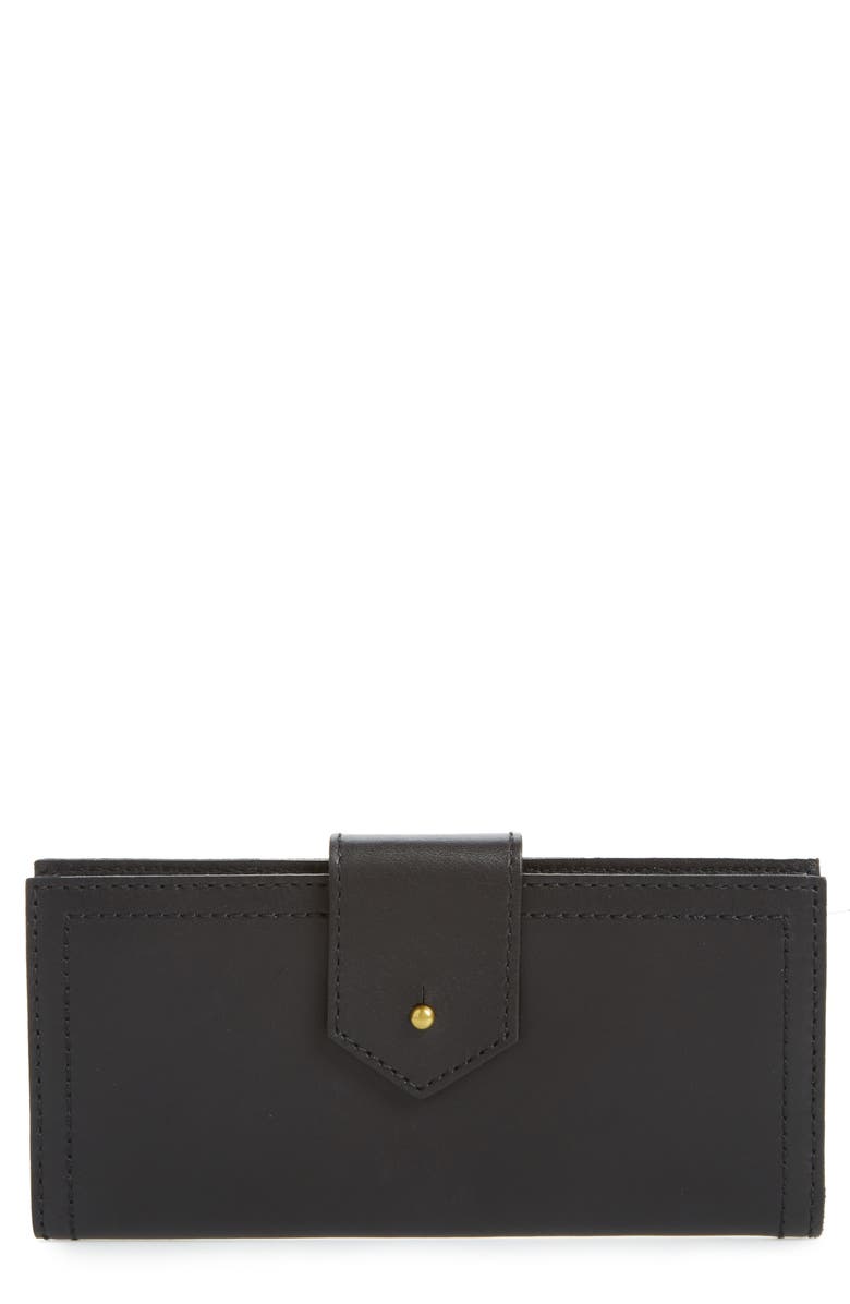 Madewell The Post Leather Wallet, Main, color,