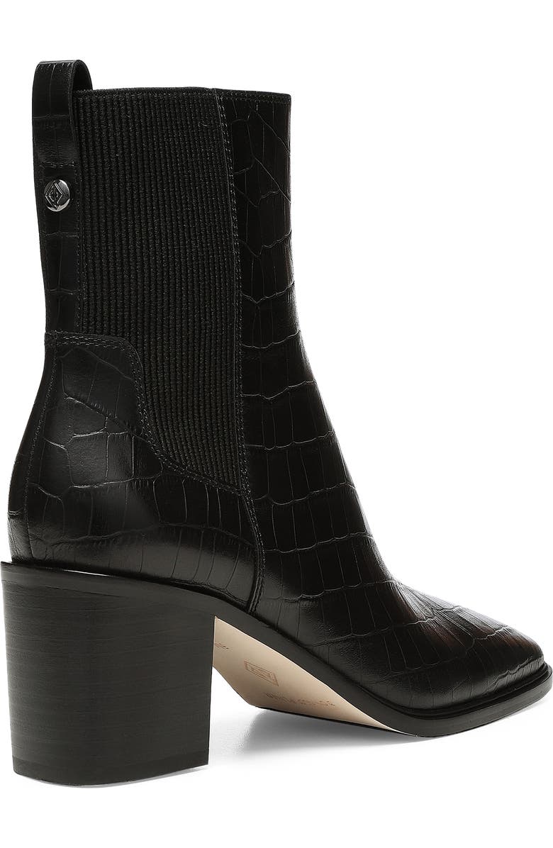 Donald Pliner Kath Croc Embossed Square Toe Bootie, Alternate, color,