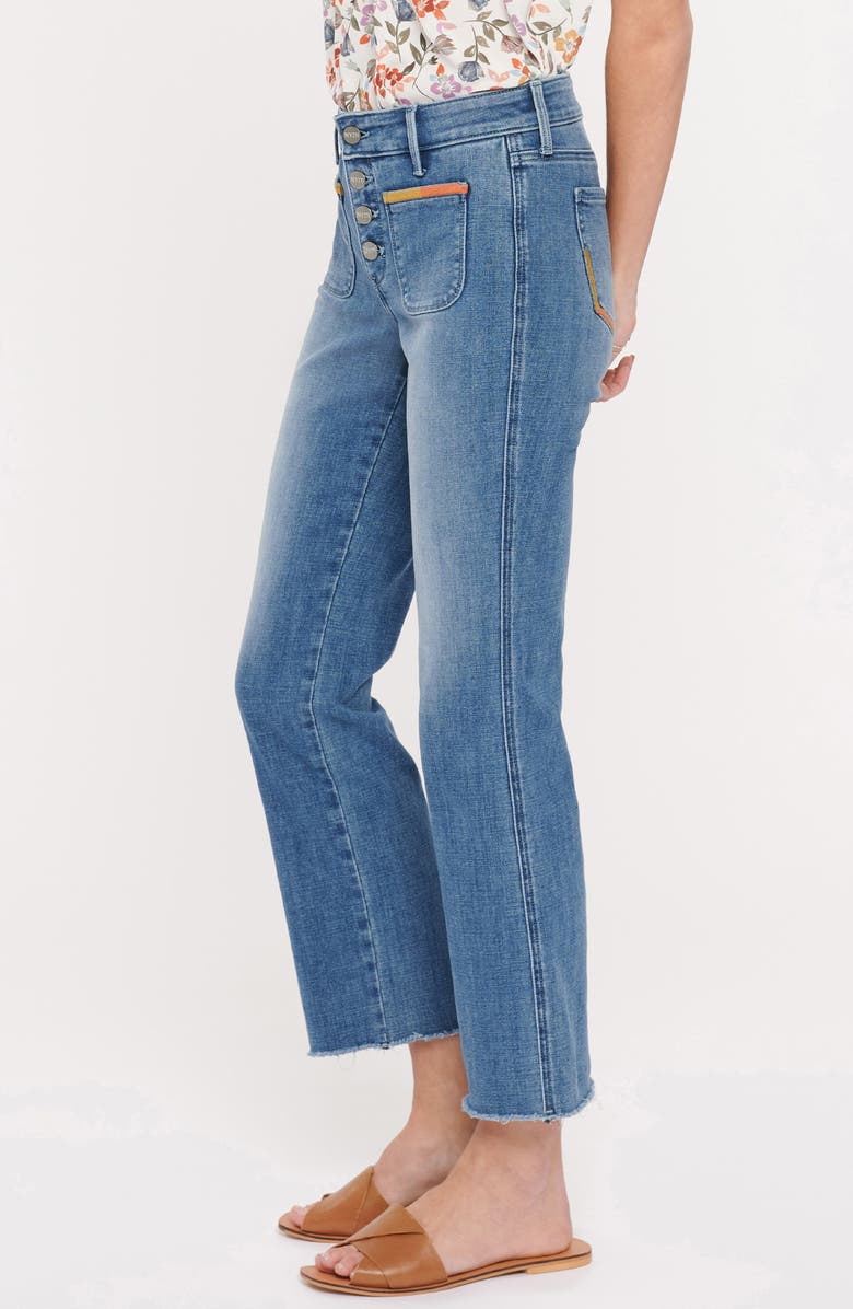 NYDJ Marilyn Embroidered Slim Fit Ankle Jeans, Alternate, color, 