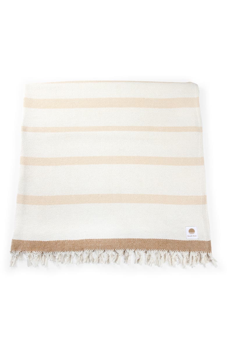 Picnic Time Oceanside Beach Blanket, Main, color, Beige