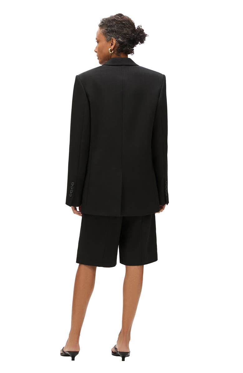 Another Tomorrow Oversized Tailored Jacket, Alternate, color, Black