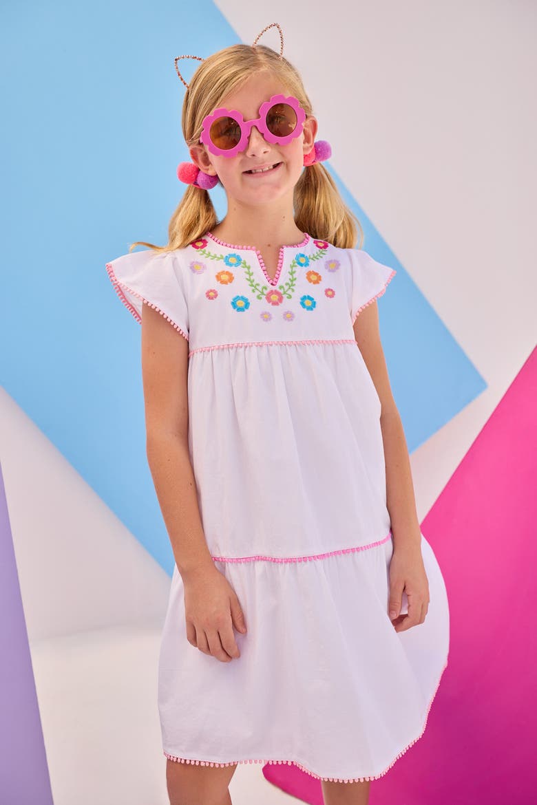 Kids' Positano Dress, Alternate, color, Multi Embroidery