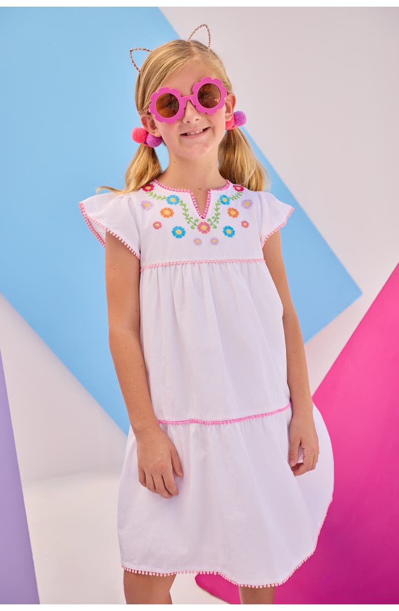 BISBY Kids' Positano Dress, Alternate, color, Multi Embroidery