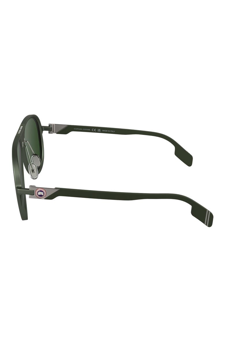 60mm Aviator Sunglasses, Alternate, color, MATTE SAGE