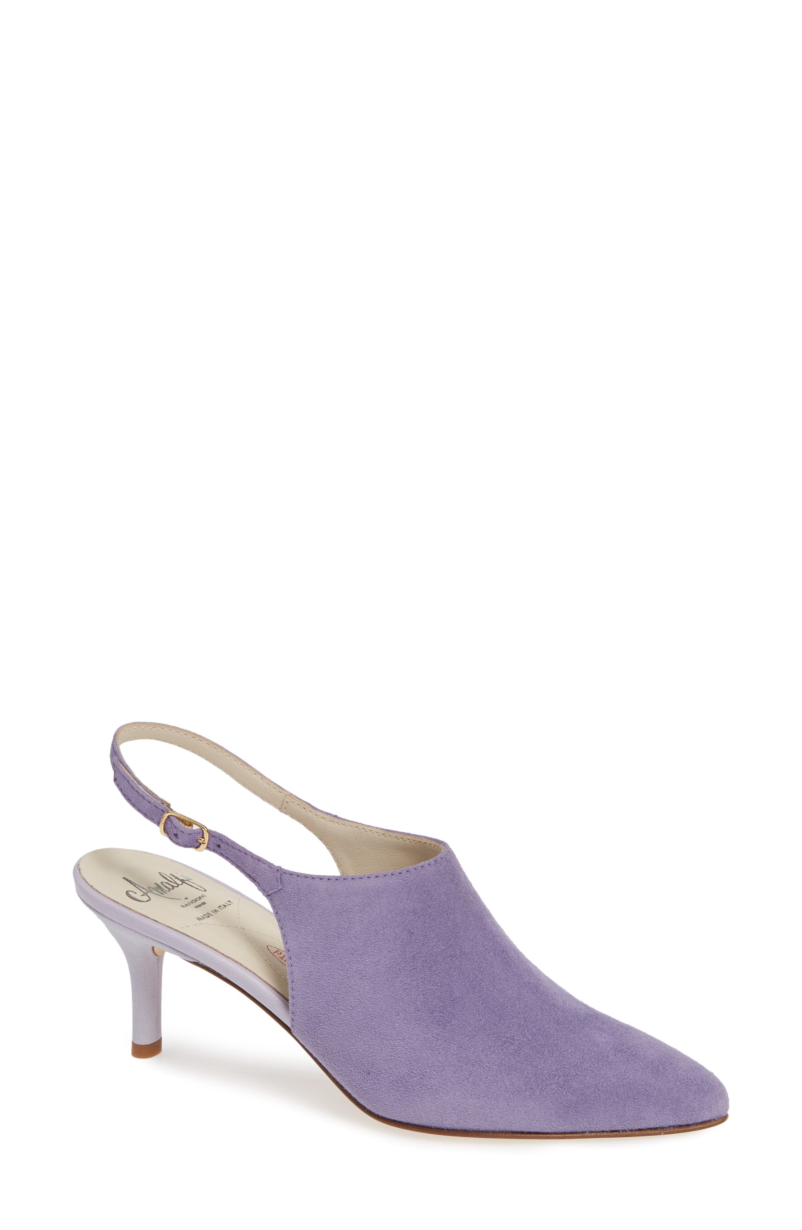 Patrizio Slingback Pump, Main, color, LILAC SUEDE