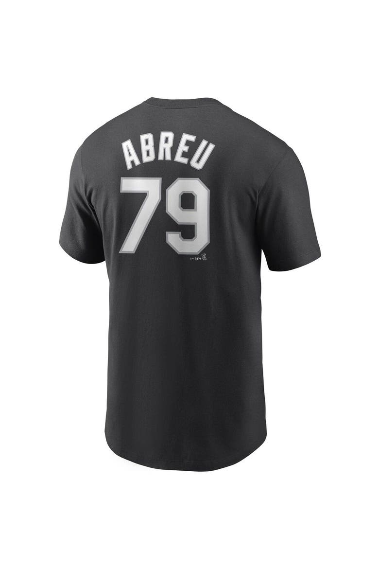 Men's Nike Jose Abreu Black Chicago White Sox Name & Number T-Shirt, Alternate, color, Black
