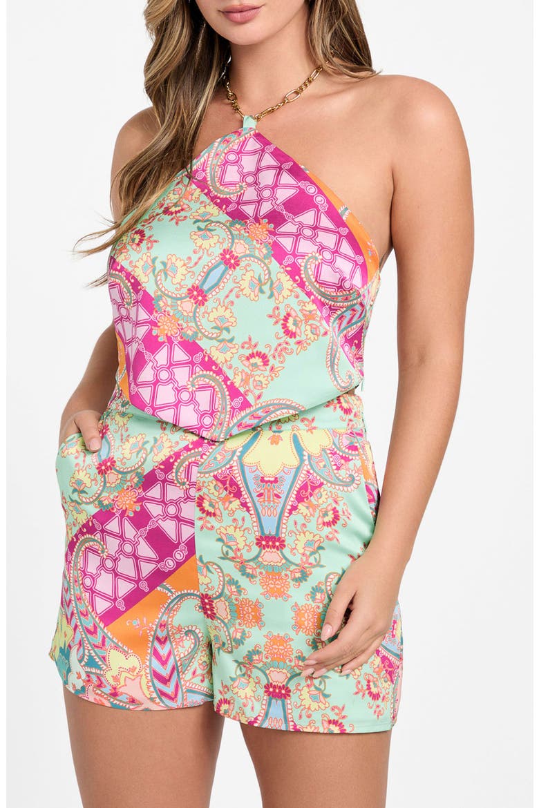Grenada Scarf Print Halter Top, Main, color, GRENADA PRINT