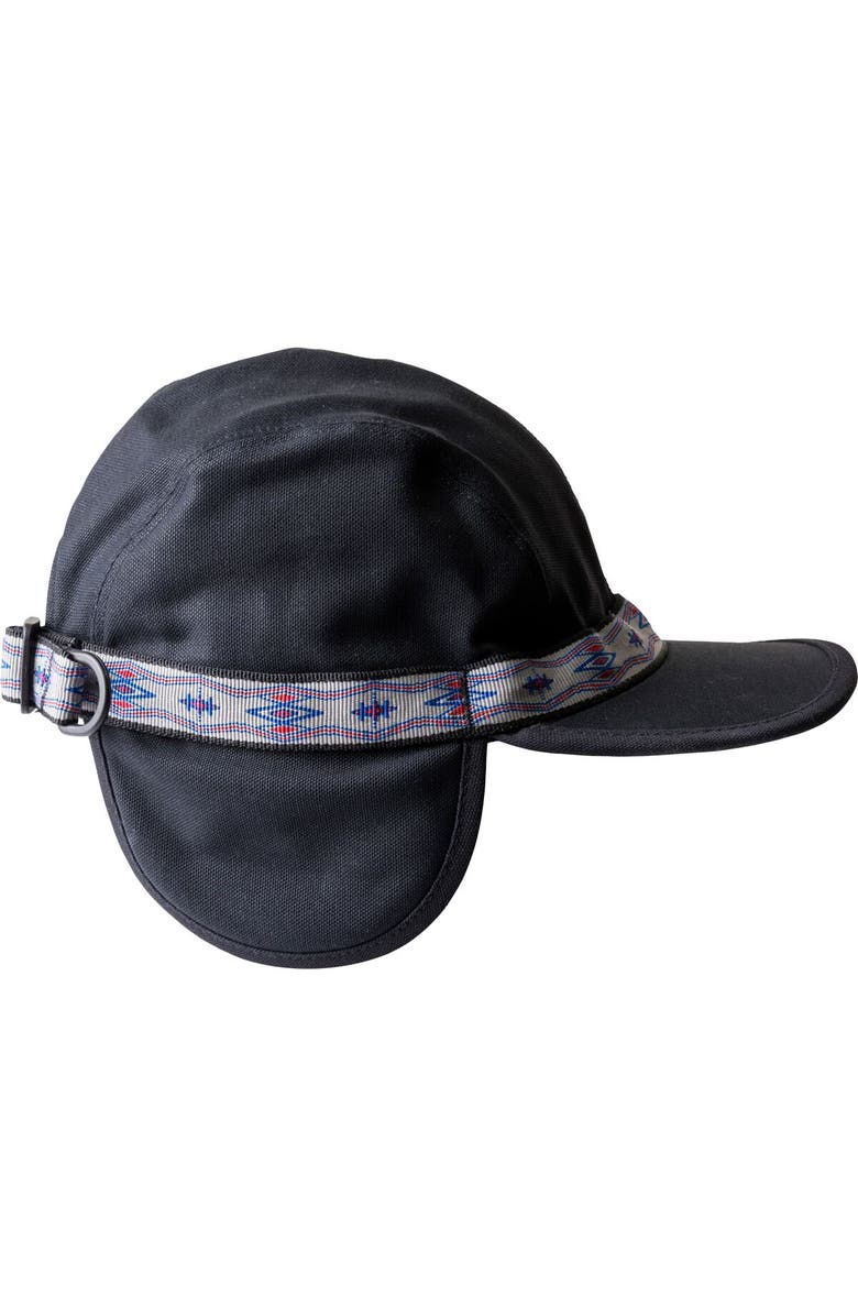 KAVU Strapcap Trapper Cap, Alternate, color, Jet Black