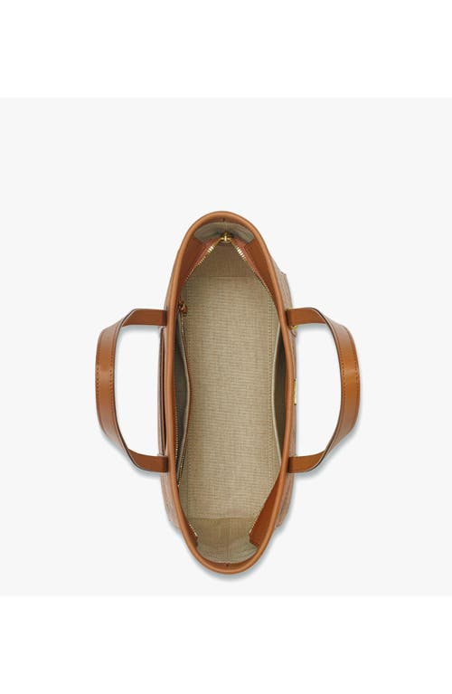 Mcm Toni Top-zip Shopper In Cognac