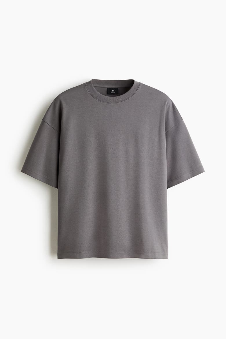 Oversized Interlock T-Shirt, Alternate, color, Gray