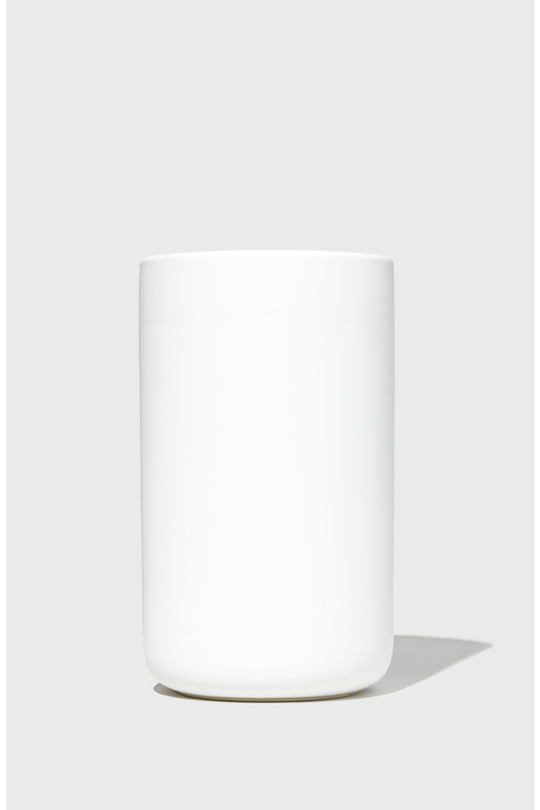 Tall Stoneware Utensil Holder, Main, color, White