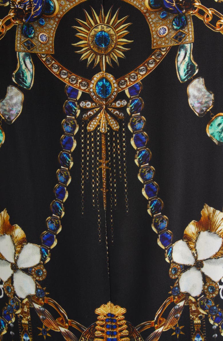 Camilla Amulets & Alchemy Print Gathered Jersey Halter Neck Dress, Alternate, color, Amulets And Alchemy