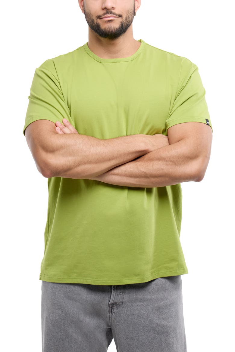 Flex Crewneck T-Shirt, Alternate, color, MOSS