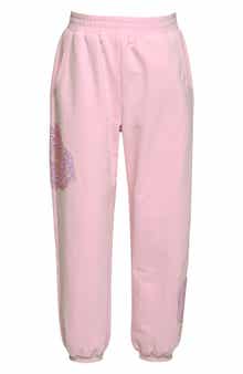 Kids' Rhinestone Rose Jogger Pants
