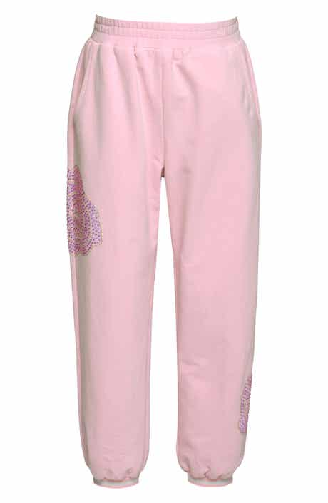 Kids' Rhinestone Rose Jogger Pants