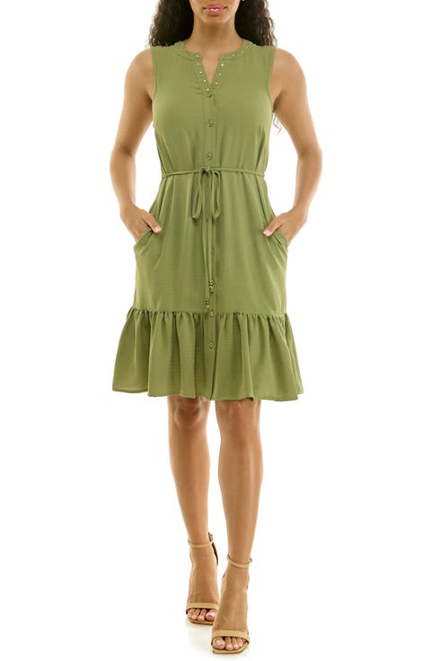 Embellished Tiered Dress