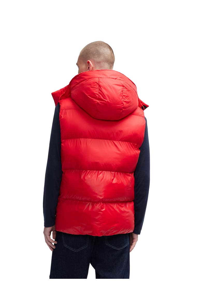 Channel Quilted Puffer Vest, Alternate, color, Current Red
