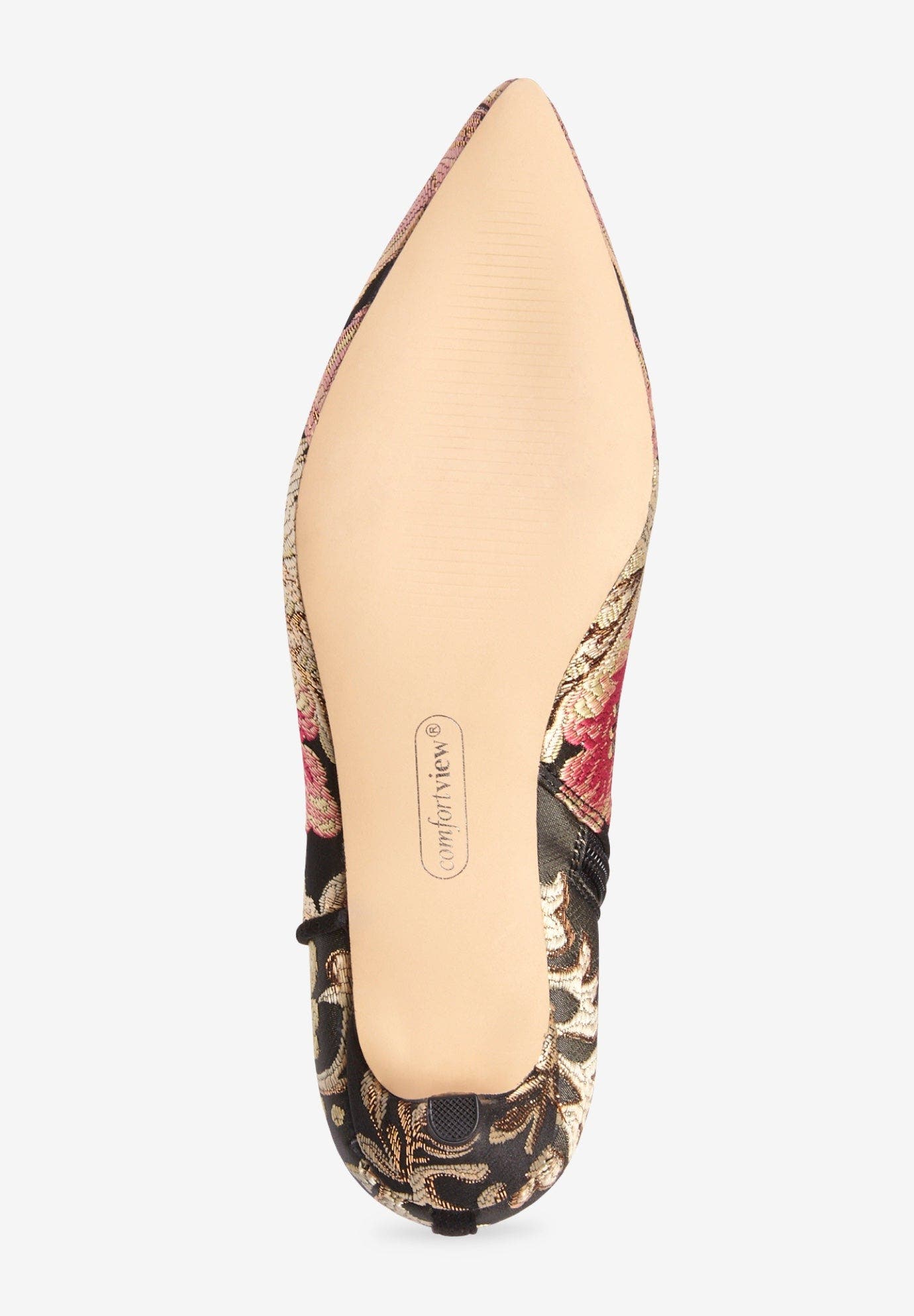 The Meredith Patterned Bootie, Alternate, color, FLORAL METALLIC