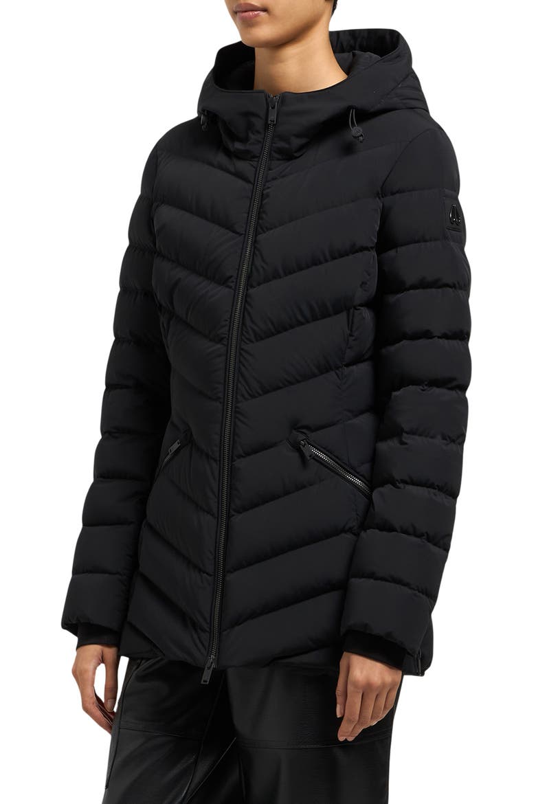 Rockcliff 5 Quilted Stretch Jacket, Alternate, color, BLACK